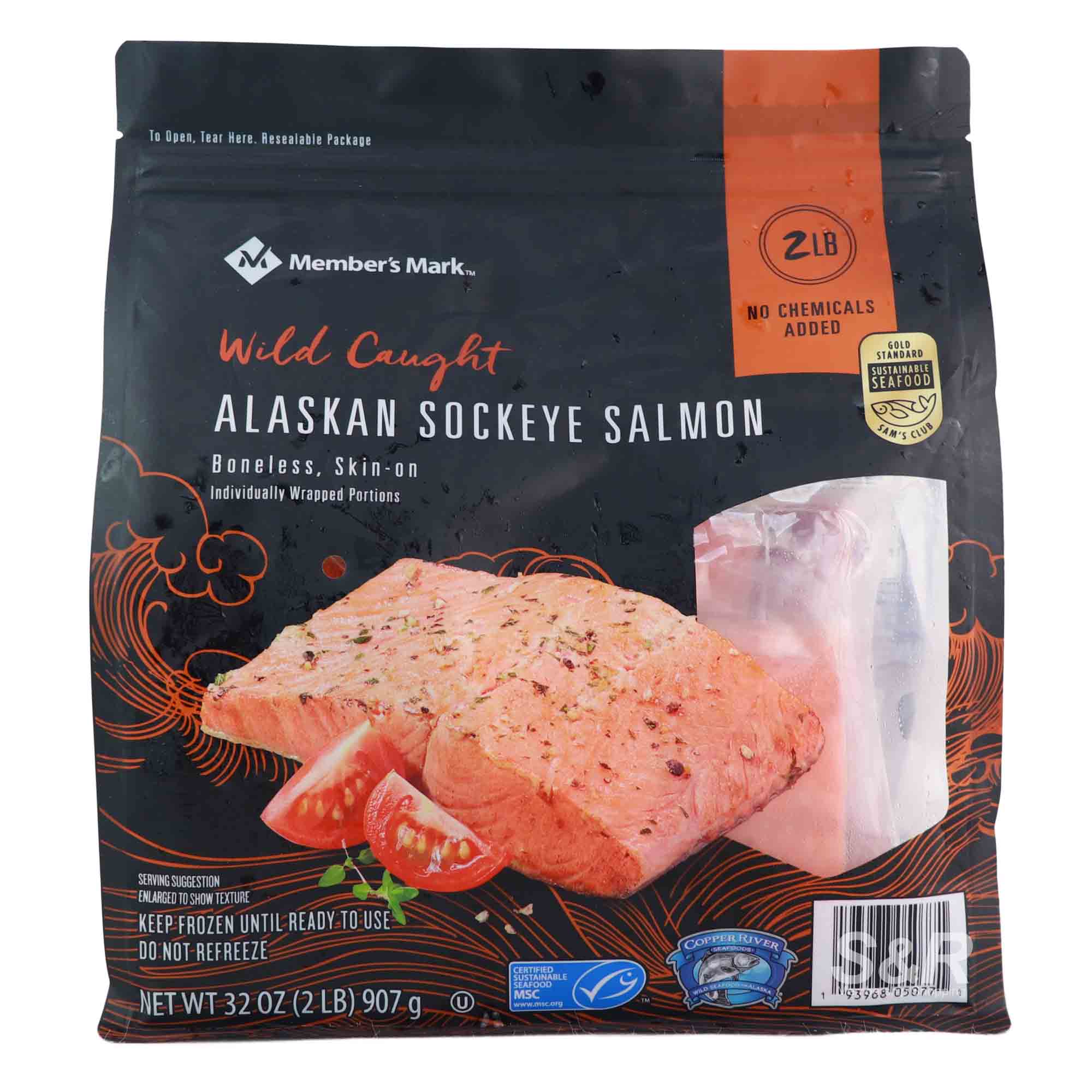 Member's Mark Wild Caught Alaskan Sockeye Salmon 907g